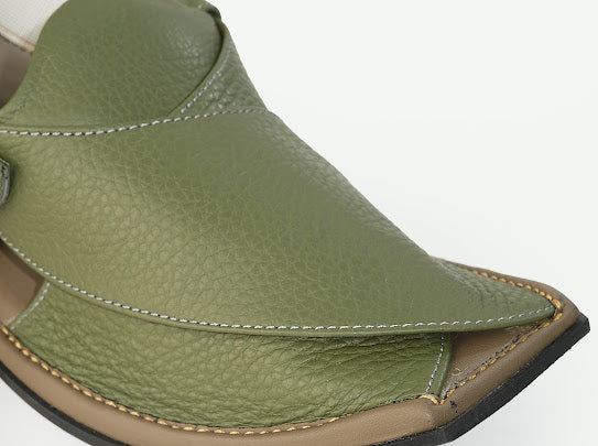 Olive Drop Peshawari Chappal