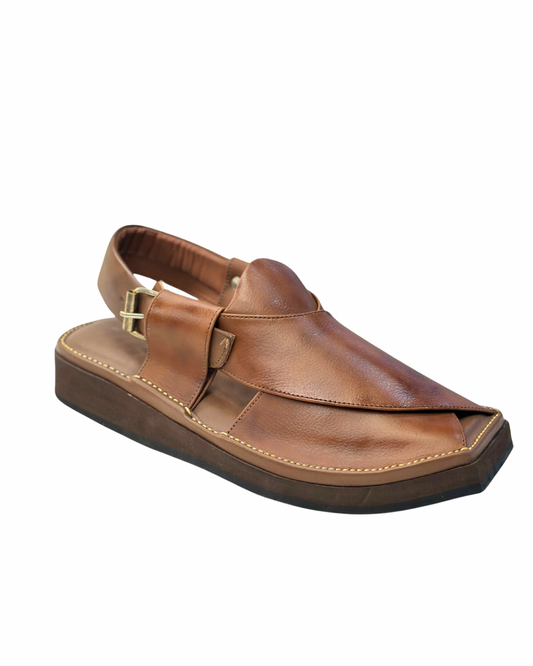 Brown Kaptan Peshawari Chappal