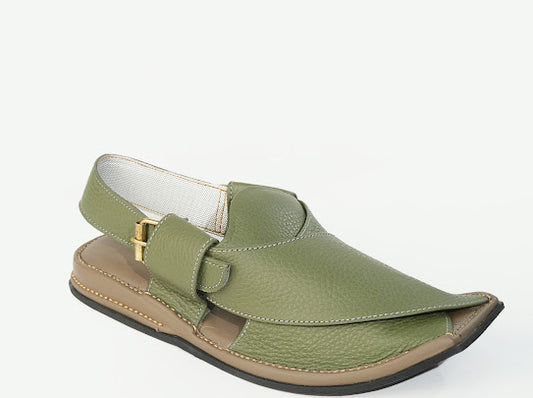 Olive Drop Peshawari Chappal