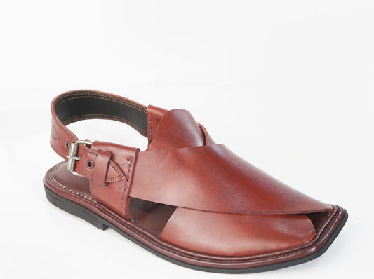 Maroon Classic Peshawari Chappal